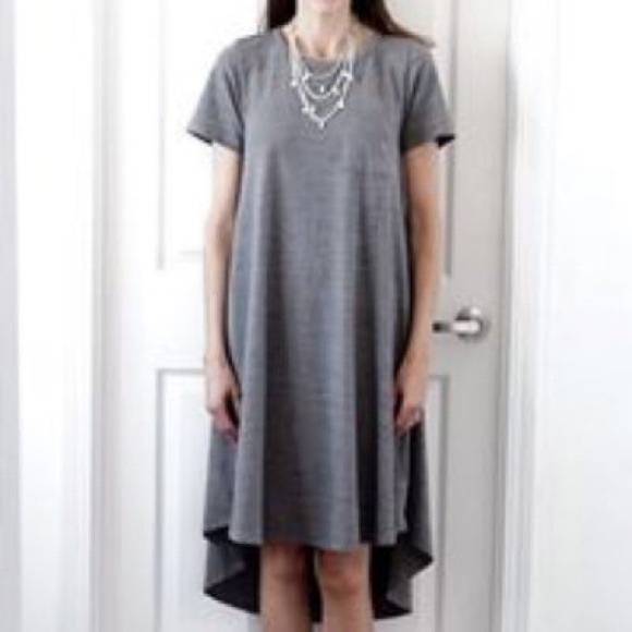 LuLaRoe Dresses & Skirts - LuLaRoe Heather Gray Carly Dress - NWOT (Size L)